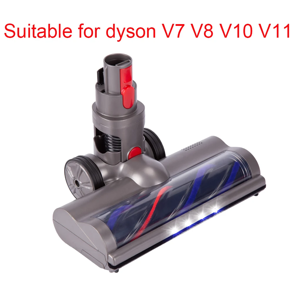 Turbo Brush Heads Nozzles for Dyson Vacuum Cleaners V10 V11 V8 V7 Replaceable Parts Accessories with LED Lights Brushs