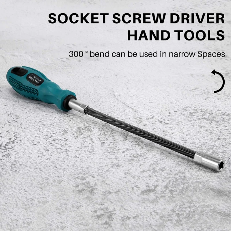7MM ซ็อกเก็ต ไขควง ยืดหยุ่น Hex Flex Manual Socket Screw Driver เครื่องมือช่าง