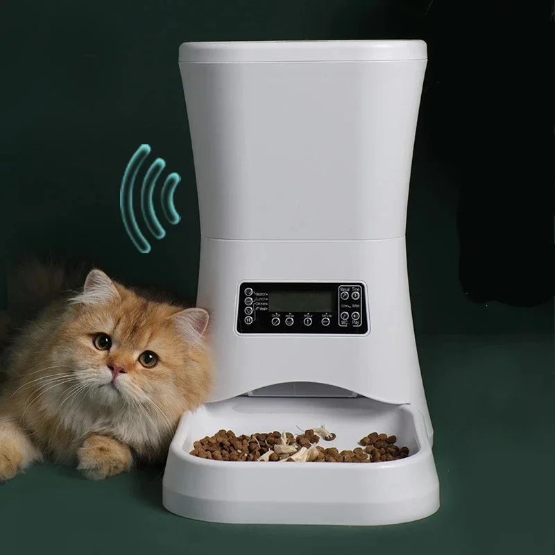 9L Pet Auto Feeders For Cats Medium Large Dog Supplies Timer Feeder Automatic Dry Food Dispenser Food Container Cat Accessories