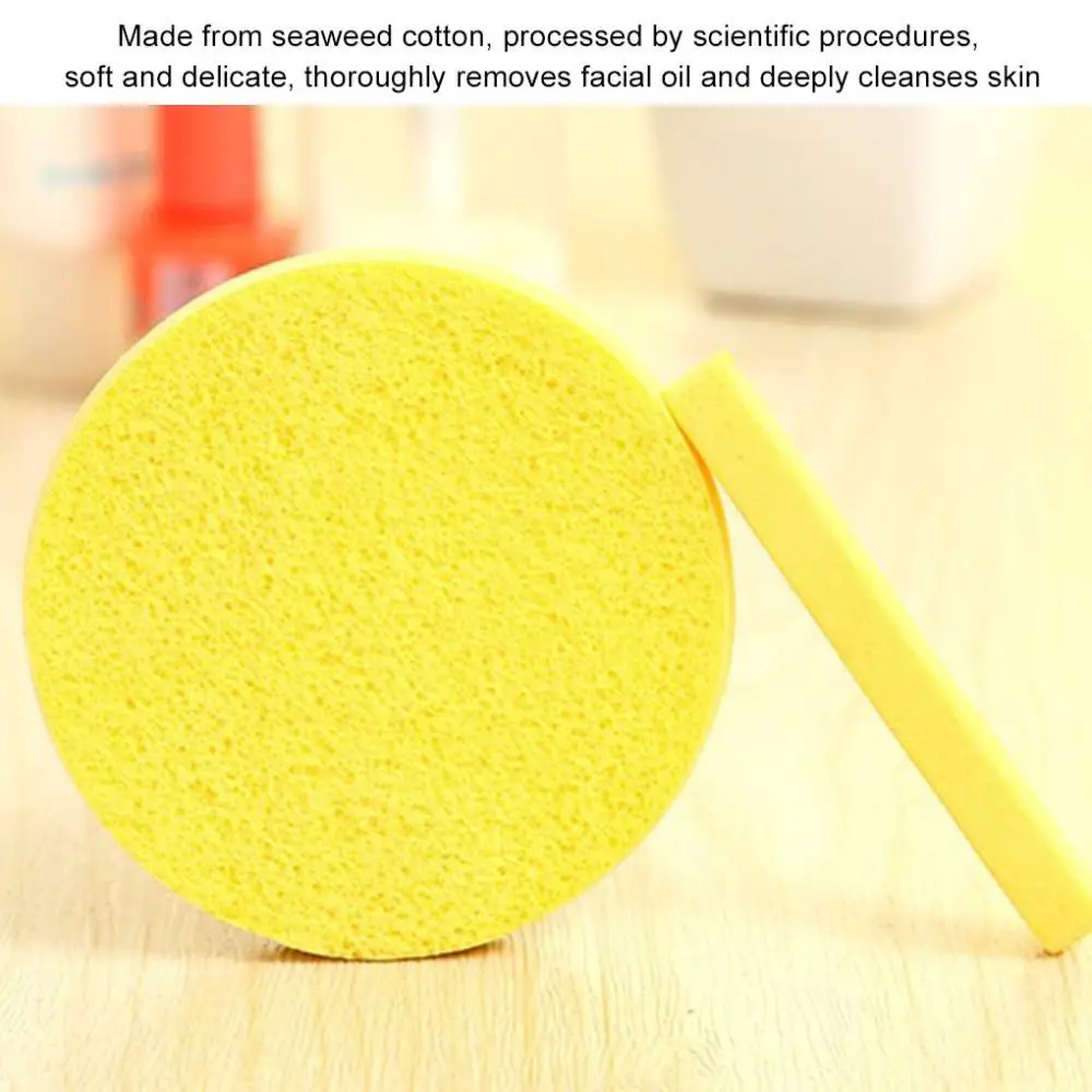 12PCS/Set Cosmetic Puff Compressed Cleaning Sponge Facial Clean Washing Pad Remove Makeup Skin Care Tool Cleaning Puff