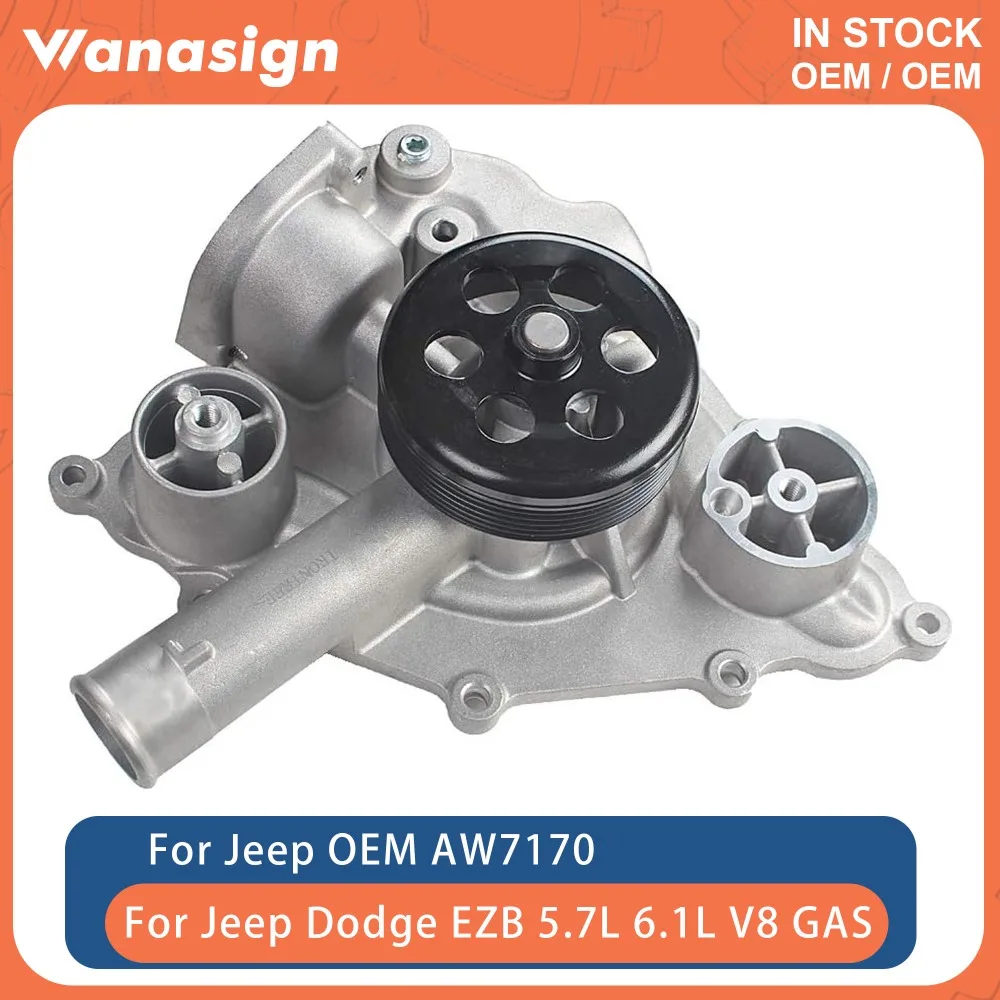 

Engine Water Pump W/ Gasket Fit 5.7 6.1 L For Chrysler 300 Dodge Charger Jeep EZB EZD EZH 5.7L 6.1L 16V V8 GAS 04-12 AW7170