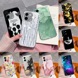 For Vivo Y28 4G Case Color Ink Painting Soft TPU Silicone Clear Phone Cover For Vivo Y 28 V2352 Anti Drop Shell Funda Capa Coque