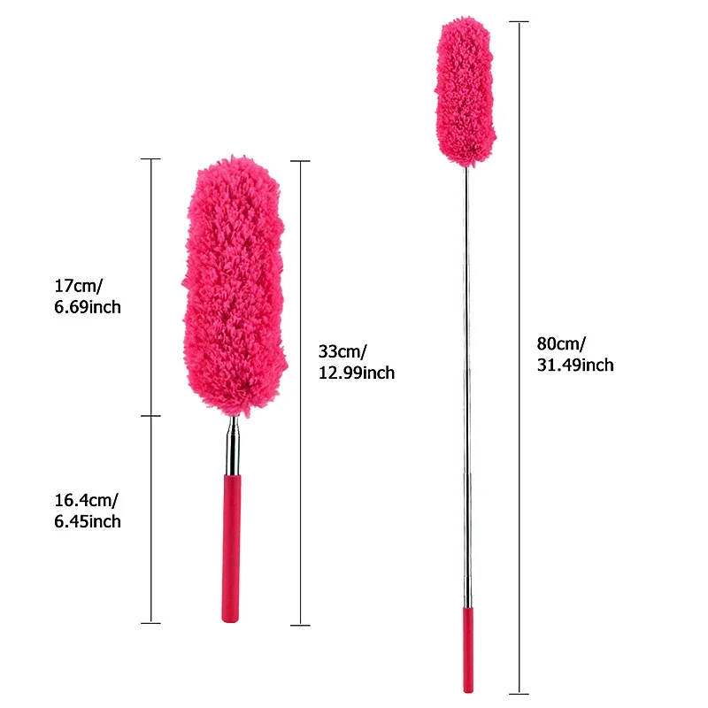 Microfiber Duster Brush Extendable Hand Dust Cleaner Anti Dusting Brush Air-condition Car Furniture Cleaning New Home Book Cases