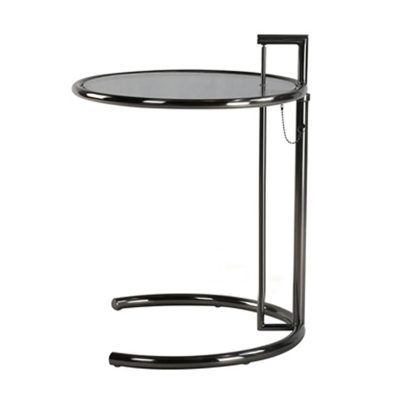 

Stainless steel lift coffee table ins sofa side few wrought iron medieval glass tea light luxury bedside small round
