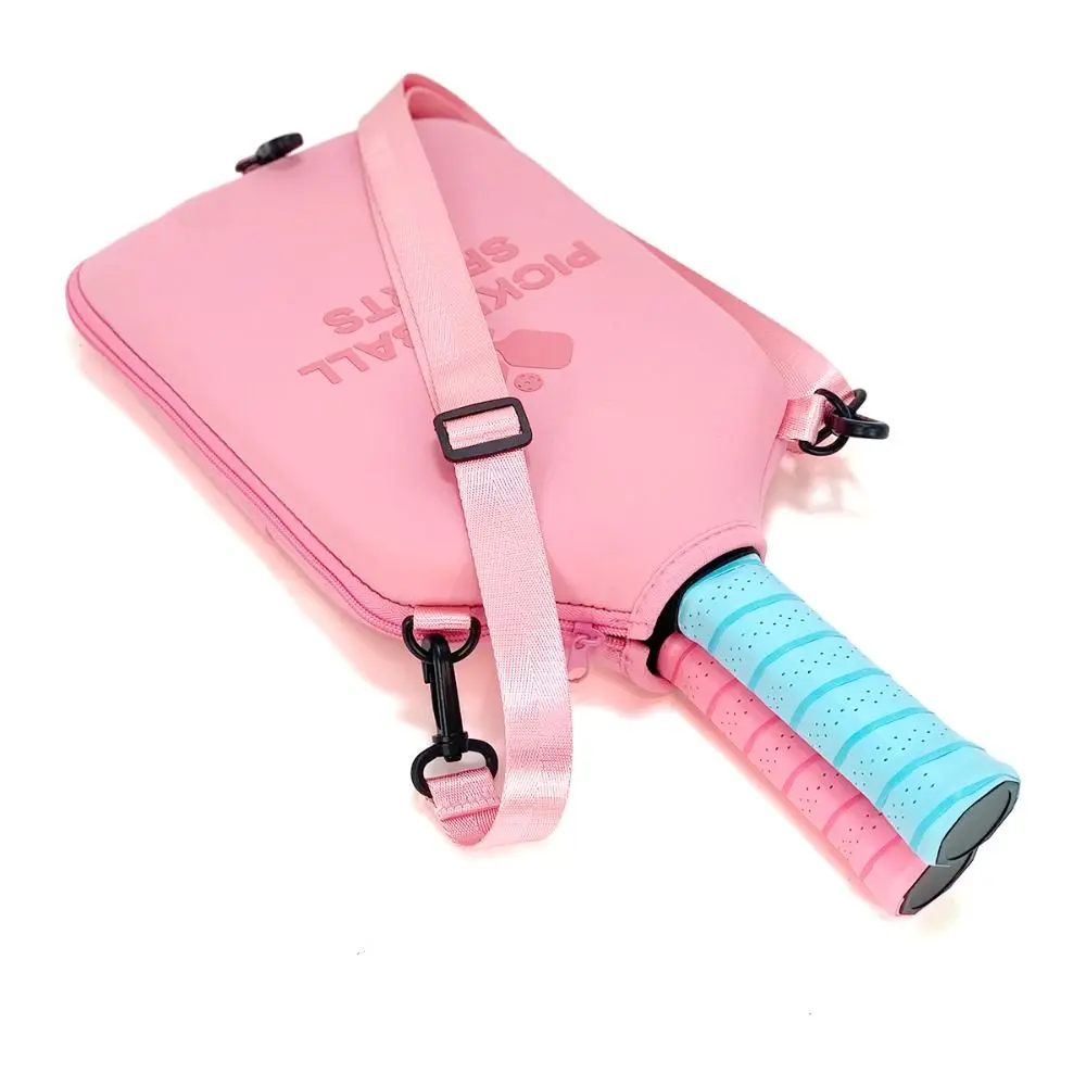 Neoprene Pickleball Racket Crossbody Bag Waterproof with Shoulder Strap Protective Paddle Sleeve Drop-Proof