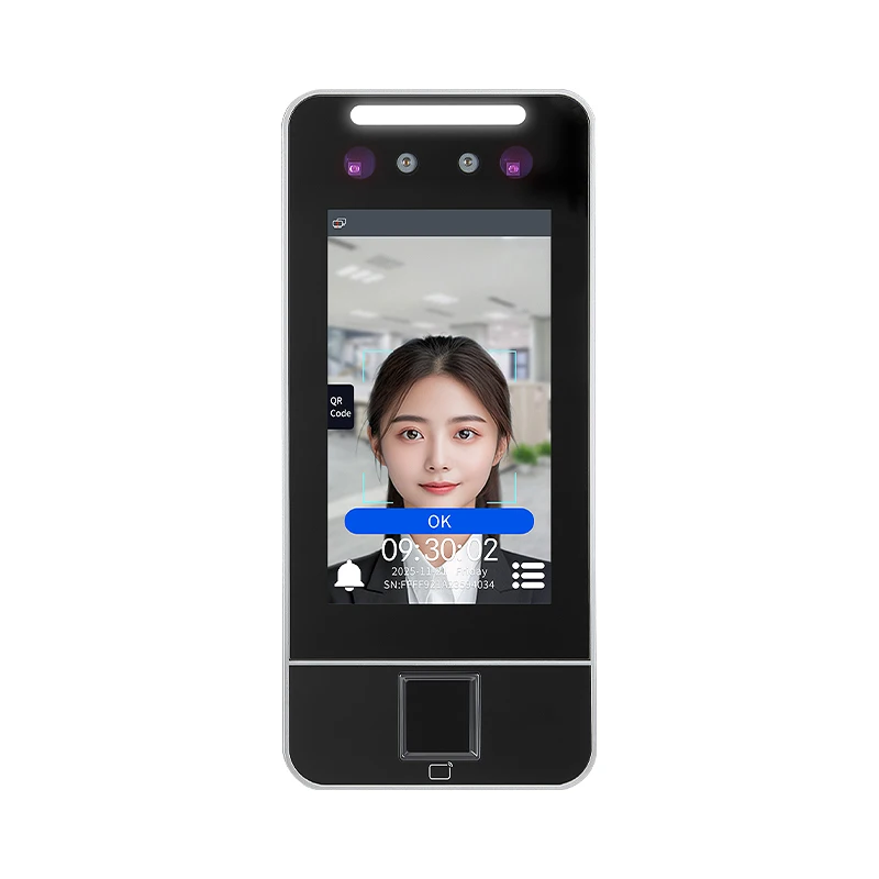 TCP/IP Biometric Access Controller with Face/RFID/Fingerprint/Palm Recognition Time Attendance Machine