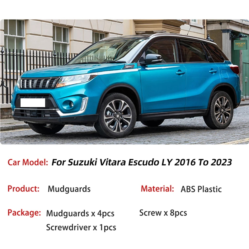 Garde-boue de voiture pour Suzuki Vitara Escudo LY, garde-boue, garde-boue, accessoires automobiles, Splash, 2016 ~ 2023, 2017, 2018, 2019