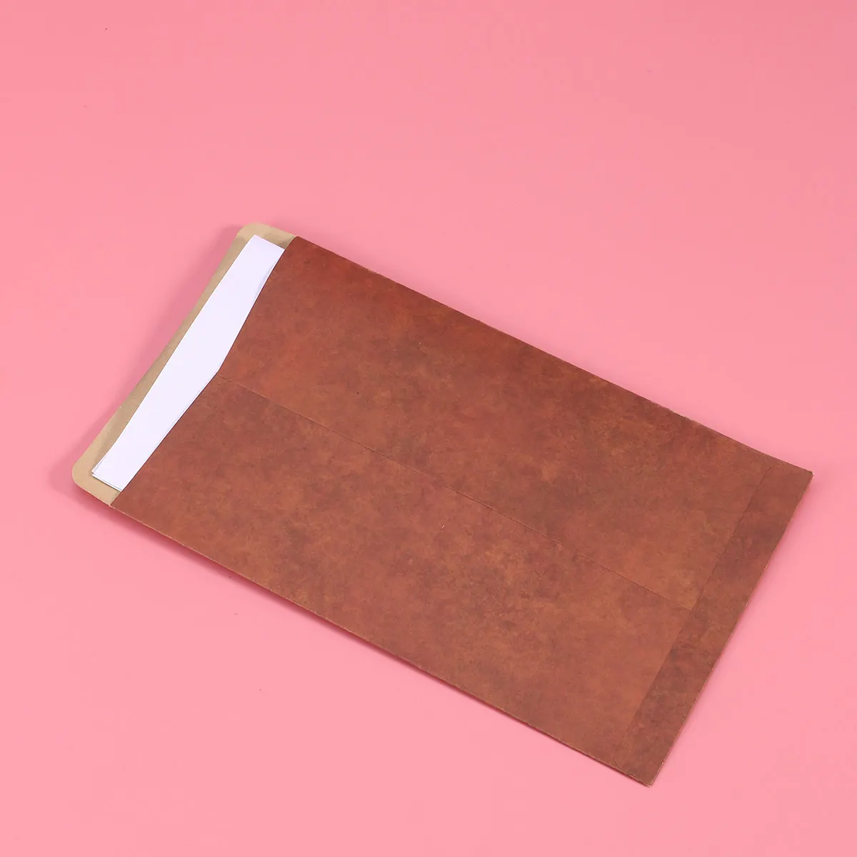 

120Pcs Brown Envelops with Sealing Stickers Simple Design for Mailing Cards Letters Festivals Retor Vintage Envelops