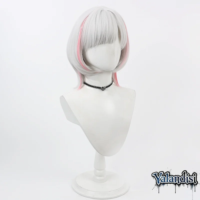 Yalandisi& Virtual YouTube Vtuber Sena Kasumi Cos Cosplay Wig Halloween Carnival Party Props Synthetic Hair Heat Resistant Fiber
