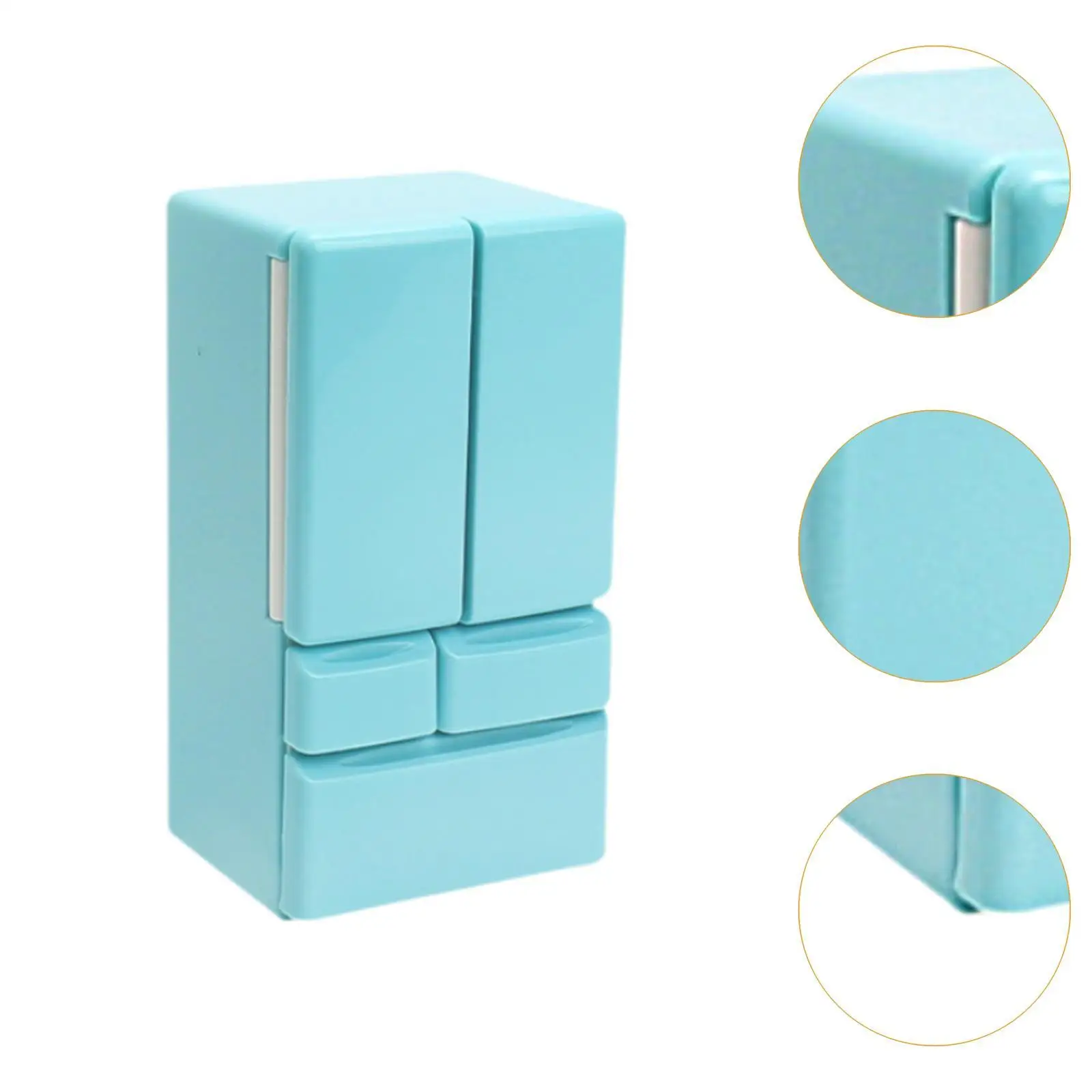 1/12 Dollhouse Miniature Refrigerator Dollhouse Furniture Portable Photo Prop