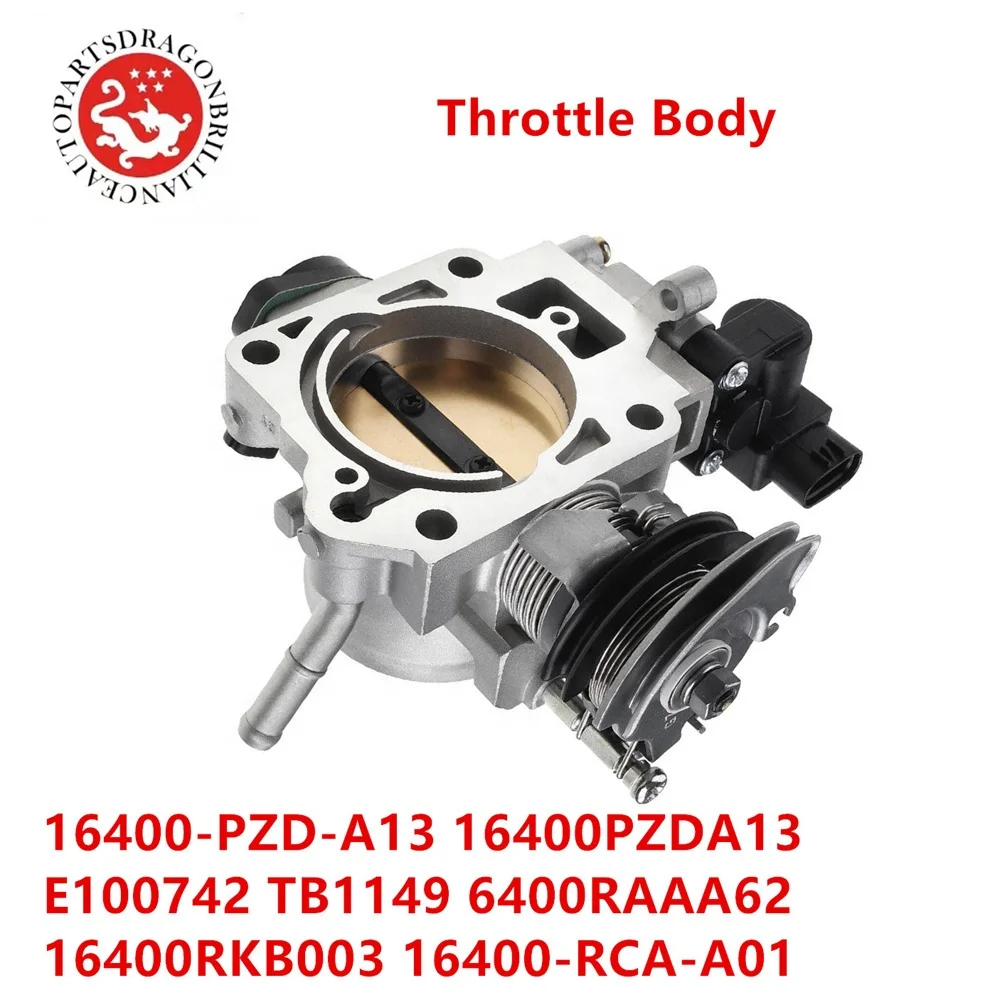 Throttle Body OEM 16400-PZD-A13 16400PZDA13 E100742 TB1149 6400RAAA62 16400RKB003 16400-RCA-A01 6400-RKB-003 TRB-16400RAAA62-S