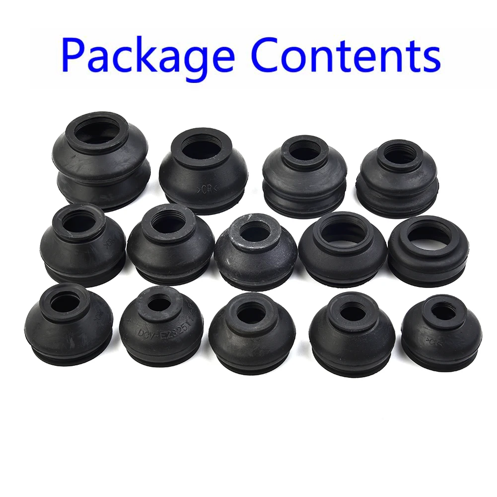 

14PCS Dust Boot Covers Ball Joint For Suspension Parts Increase Car Performance Rubber Material Anti-wearing Car Interior Parts