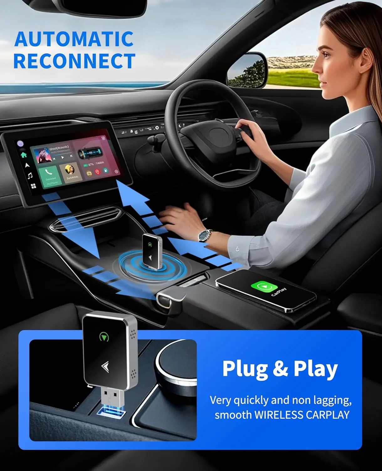 USB-C Cable? Now Your CarPlay Is Wireless! thumbnail