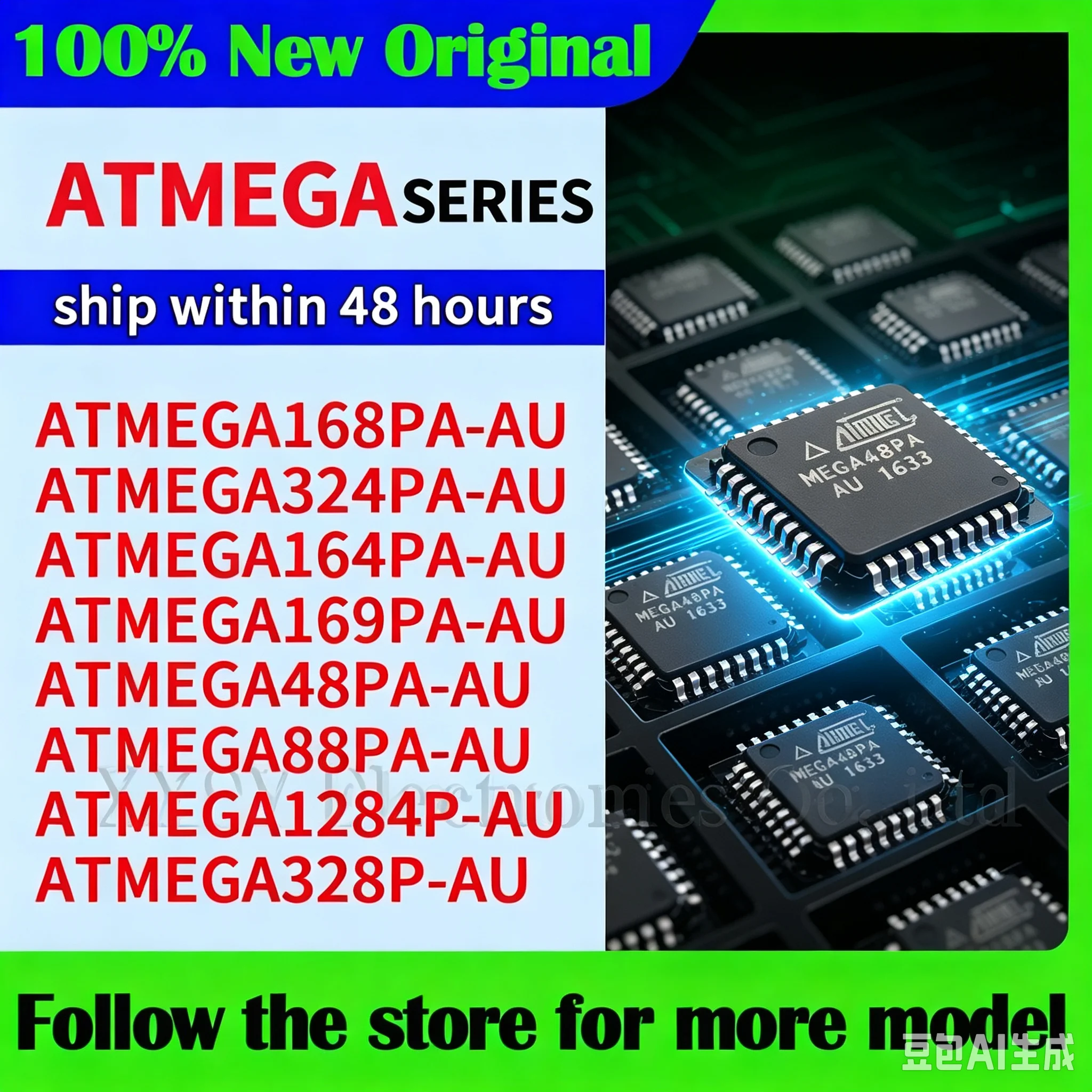 ATMEGA168PA-AU ATMEGA48PA-AU ATMEGA324PA-AU ATMEGA164PA-AU ATMEGA169PA-AU ATMEGA88PA-AU ATMEGA328P-AU ATMEGA1284P-AU In stock