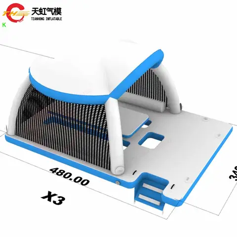 Kommersiell uppblåsbar plattform flytande fritidsbord uppblåsbar vattenöbrygga för fester underhållningsutrustning 8 best sales uppblåsbar flytande ö - №5