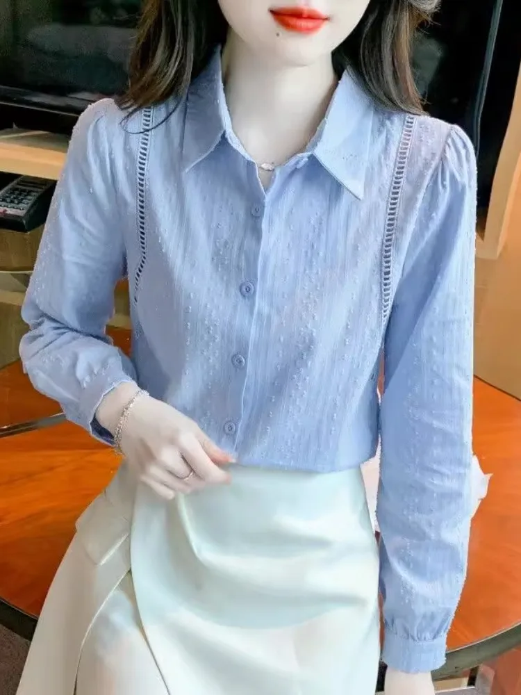 sli-cotton-irt-women's-long-sve-profional-design-spring-autumn-new-sle-versatile-top-faion-ear-cover