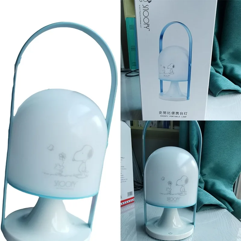 

Snoopy Children's Bedroom Bedhead Warm Rechargeable Nightlight Anime Characters Student Dormitory Reading Bedhead Nightlight