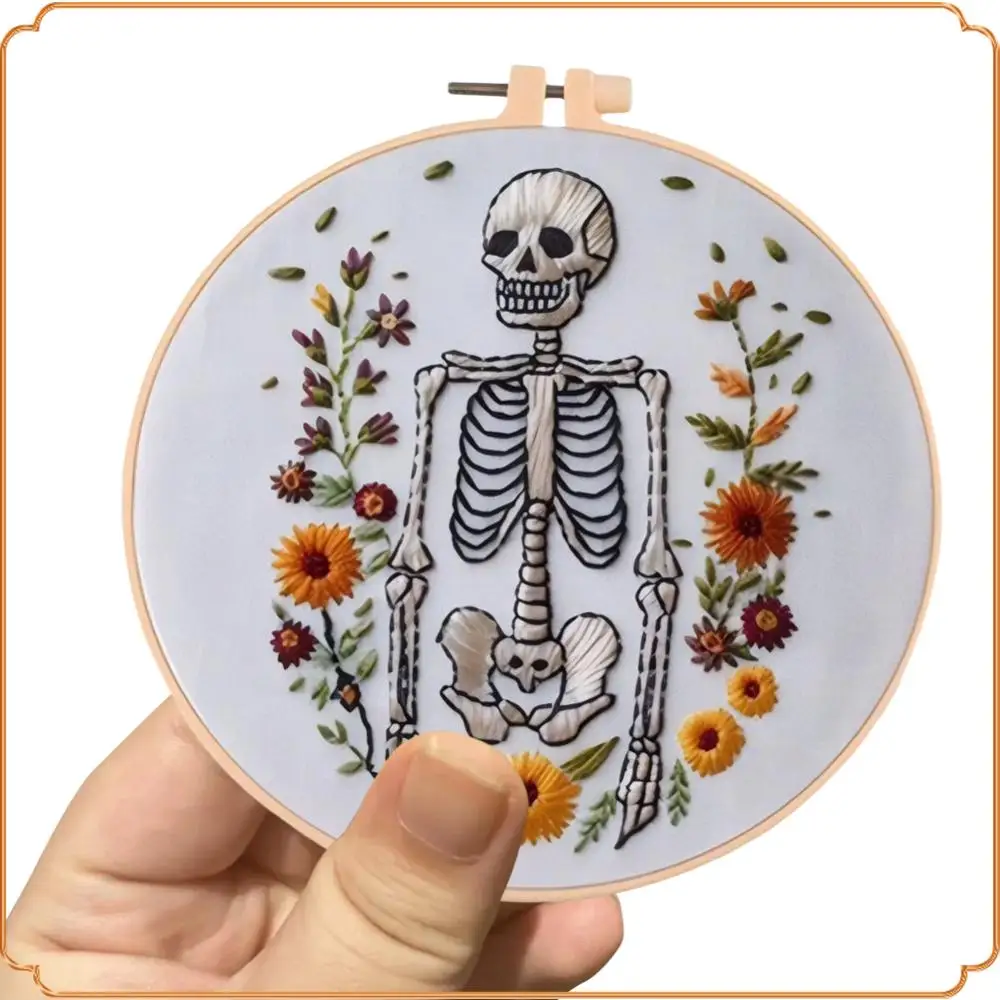 

Стартовый набор для готической вышивки на Хэллоуин, штампованный набор для вышивки крестом для начинающих и взрослых