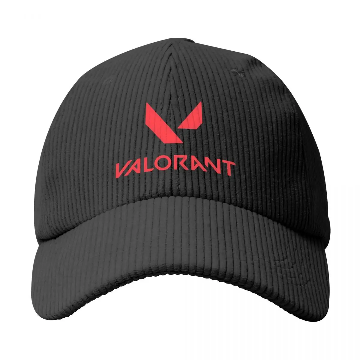 Valorant Solid Corduroy Cotton Vintage Unisex Baseball Adjustable Polo Trucker Cap Hat