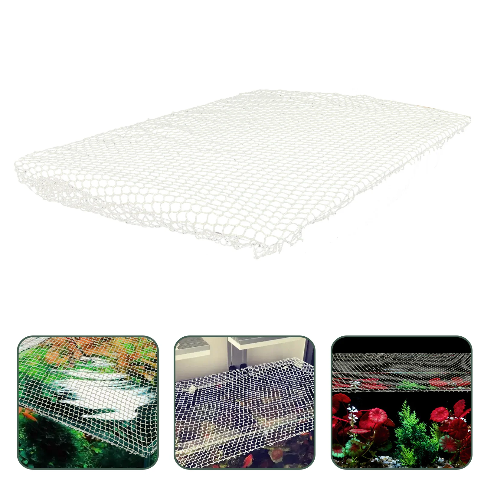 

Turtle Escape Net Anti-Jumping Tortoise Proof Mesh Animal Isolation Fish Tank Cover Cotton Rope Escape-proof Terrarium