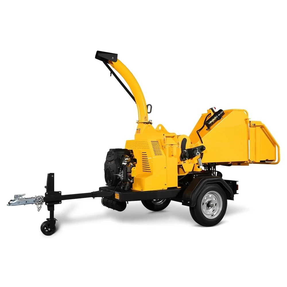 6 Hydraulic Feeding Fuel Engine Powered Wood Chipper