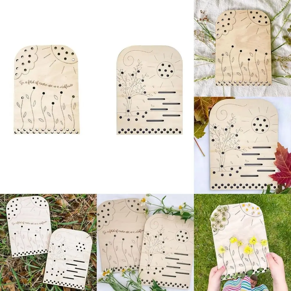 Wooden Flower Display Board DIY Flower Collection Decorative Floral Board Durable Heavy Duty Flower Arranging Board Kids