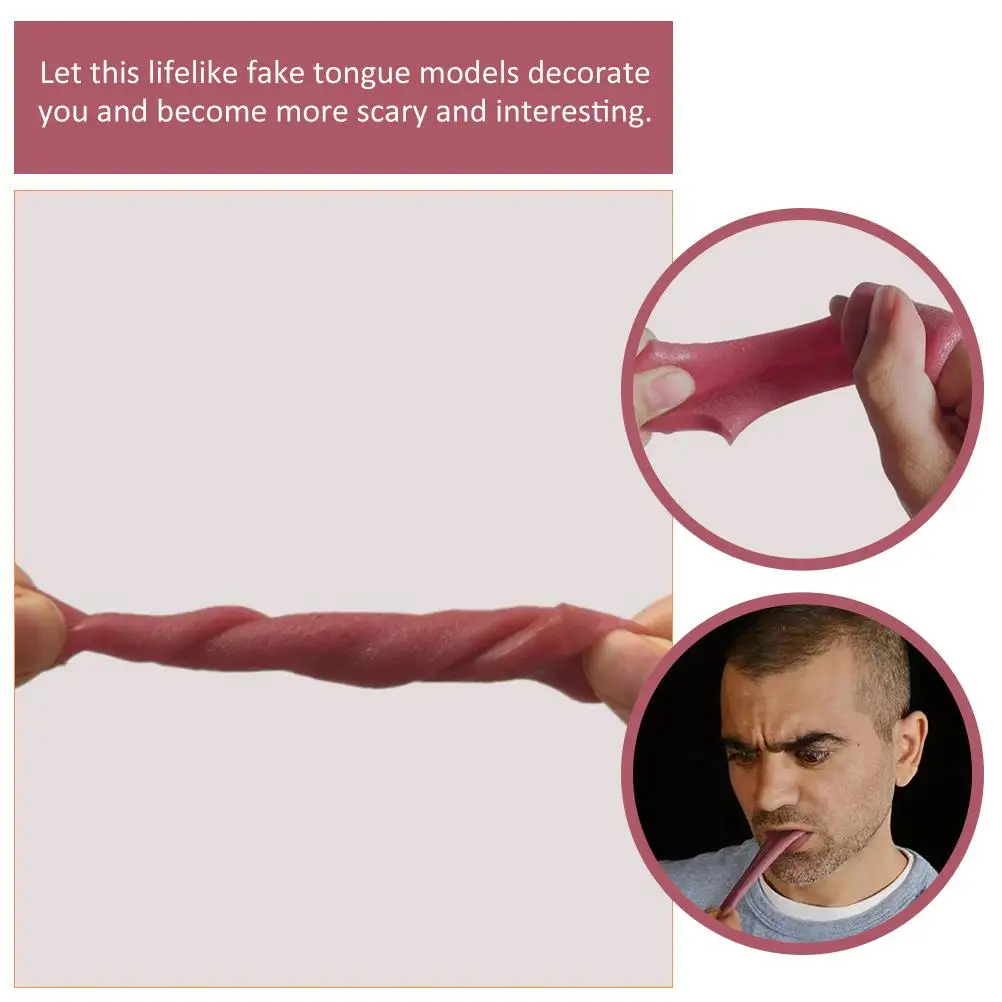 

12pcs Fake Tongue Models Scary Prank Toys Halloween Supplies Stuff Lightweight Decor Novelty Simulation