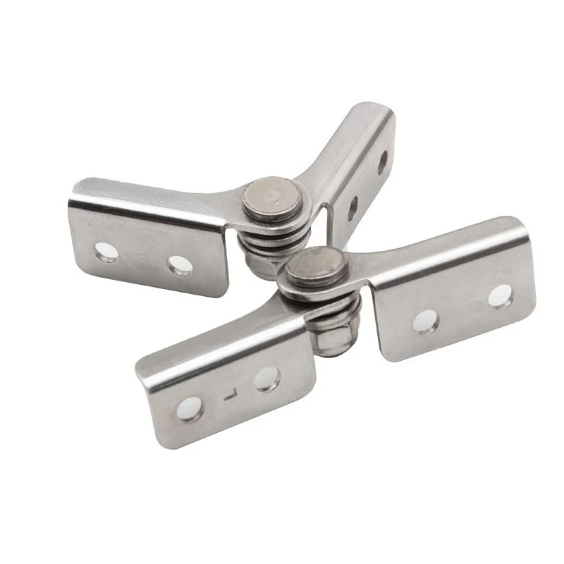 304 Stainless Steel Torque Shaft Hinge Damping Flip Hinge for Folding Table Windows Doors Wardrobe Cabinets Boxes