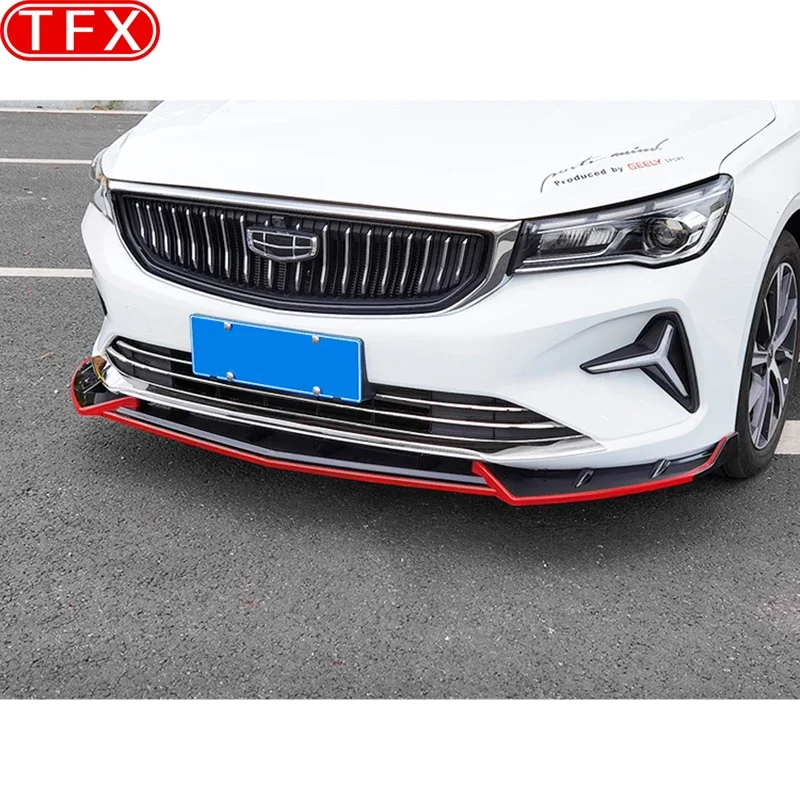 

For Geely All-new Emgrand II 2023 2024 Car Styling Front Shovel Front Bumper Canard Lip Splitter Body Shovels Auto Accessories