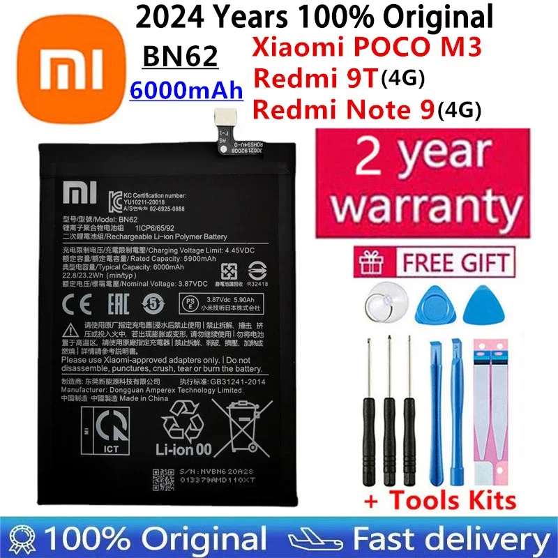 Original Phone Battery For Xiaomi Mi Redmi Note Mix2 Mix 3 3S 3X 4 4A 4X 5 5A 6 6A 7 8 8T 9 9S 10 10S 10X SE Pro Plus batteries