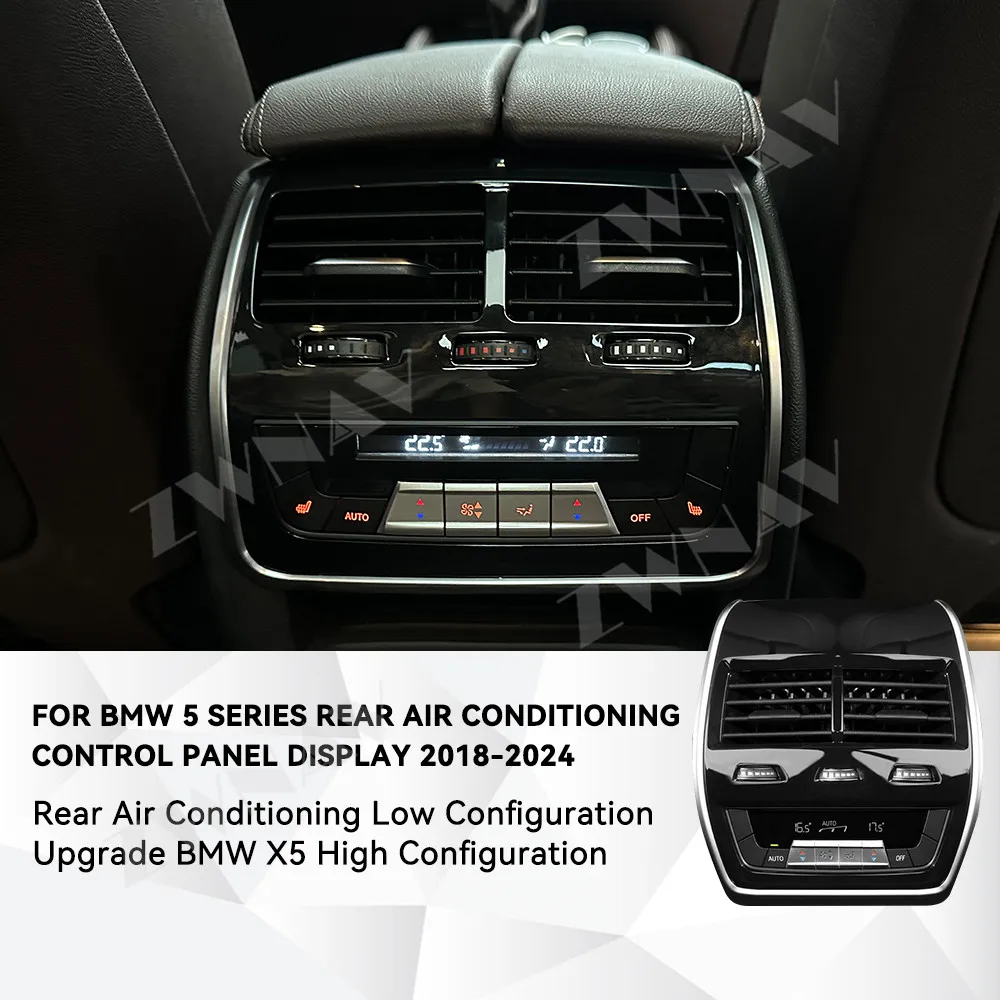 AC Panel Climate Control LCD Screen For BMW 5 Series 2018-2024 Backseat HD Touch Stereo Screen Air Conditioning Screen