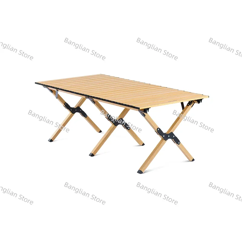 Naturehike-PortableAluminumAlloy Roll Table, Lightweight Camping, Foldable Long Tables, Outdoor Picnic, Barbecue, Camping Tables