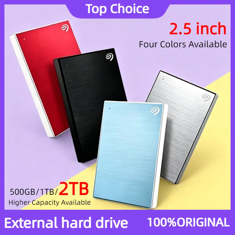 Disco Duro Externo Portátil OEM para Seagate USB 3.0 de 2.5 Pulgadas, 500 GB/1 TB/2 TB, Almacenamiento Ultrafino de Alta Velocidad para PC y Portátil
