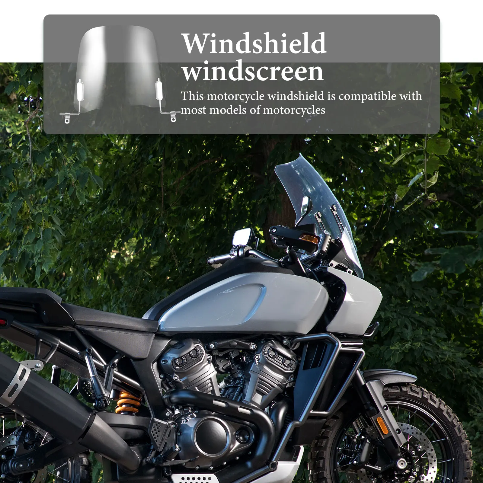 

2.2Pcs Electric Scooter Windshield Universal Transparent Protection for Motorcycles