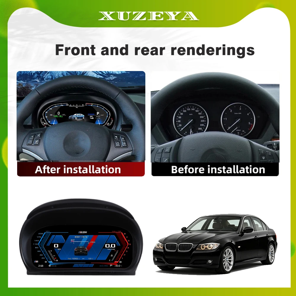 Digital instrument cluster For BMW 3 Series E90 E91 E92 E93 2005-2012, speedometer cluster ,Virtual cockpit,Carplay
