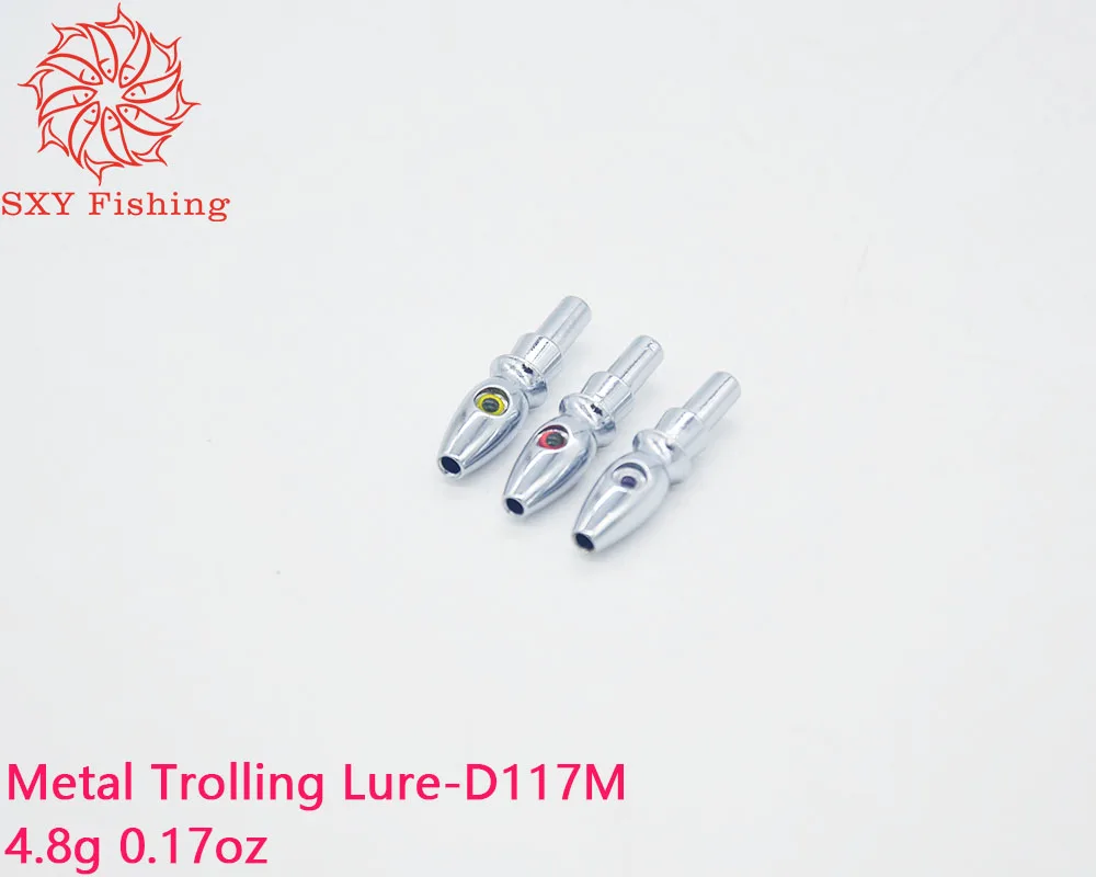 SXY FISHING D117M Metal Trolling Lure Metal head Metal copper head 0.15oz Metal Octopus head Deep sea fishing Trolling bait
