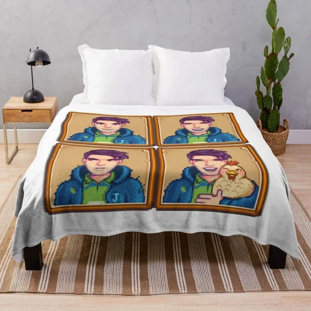 Stardew Valley - Shane Throw Blanket Softest Designers Blankets