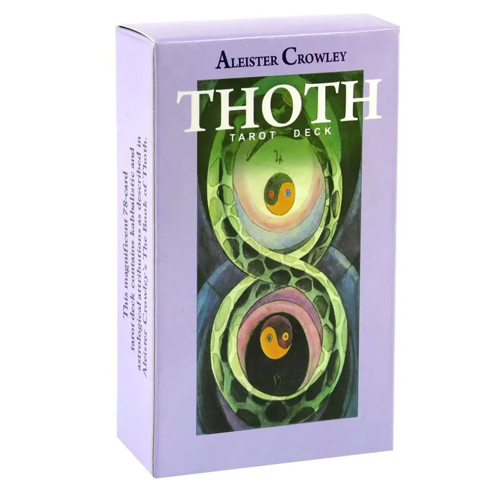 Thoth Tarot deck With PDF Guidebook, Family Party Entertainment Game Cards