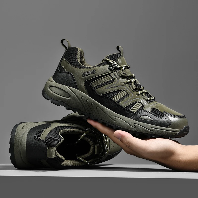 

Men's shoes hiking shoes low-top non-slip large size outdoor shoes hiking cross-country travel shoes running sneakers
