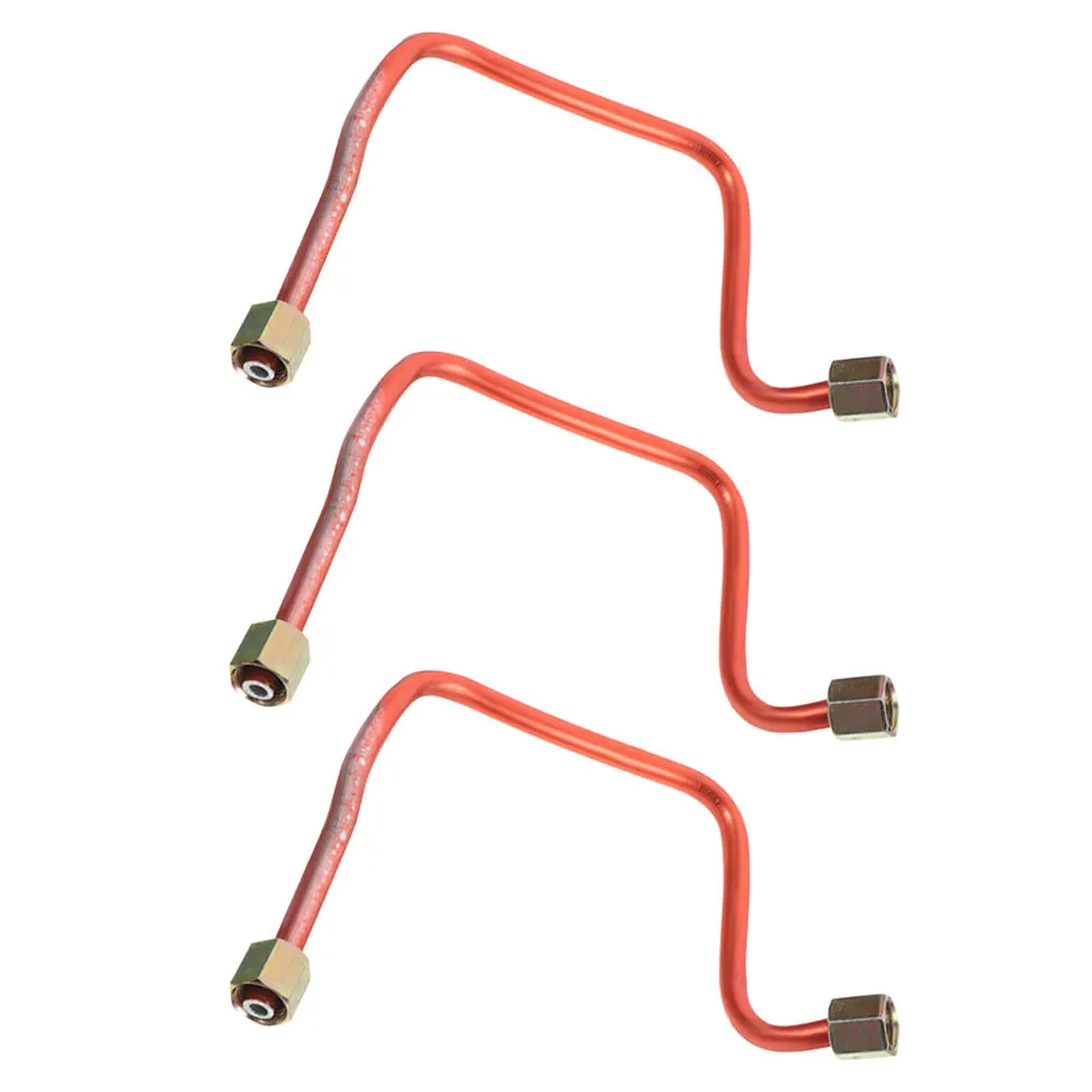 3 uds tubo de cobre compresor de aire accesorios de aluminio piezas de escape manguera neumática sin aceite válvula de presión tubo de conexión