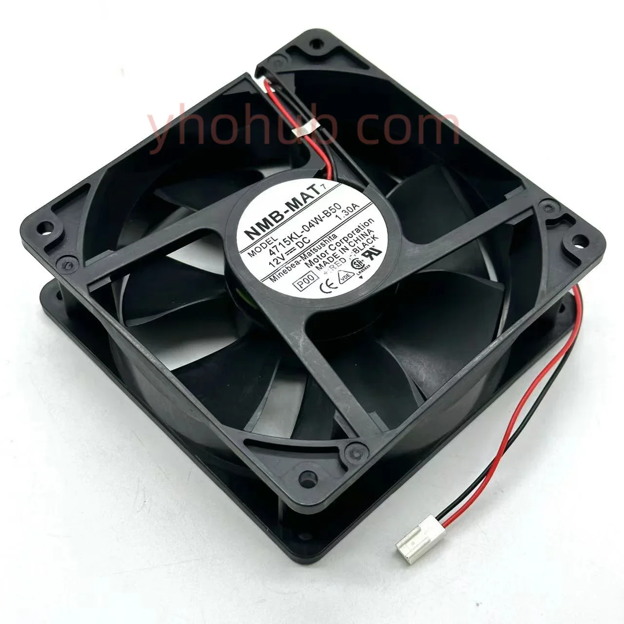 NMB-MAT 4715KL-04W-B50 P00 DC 12V 1.30A 120x120x38mm Server Cooling Fan