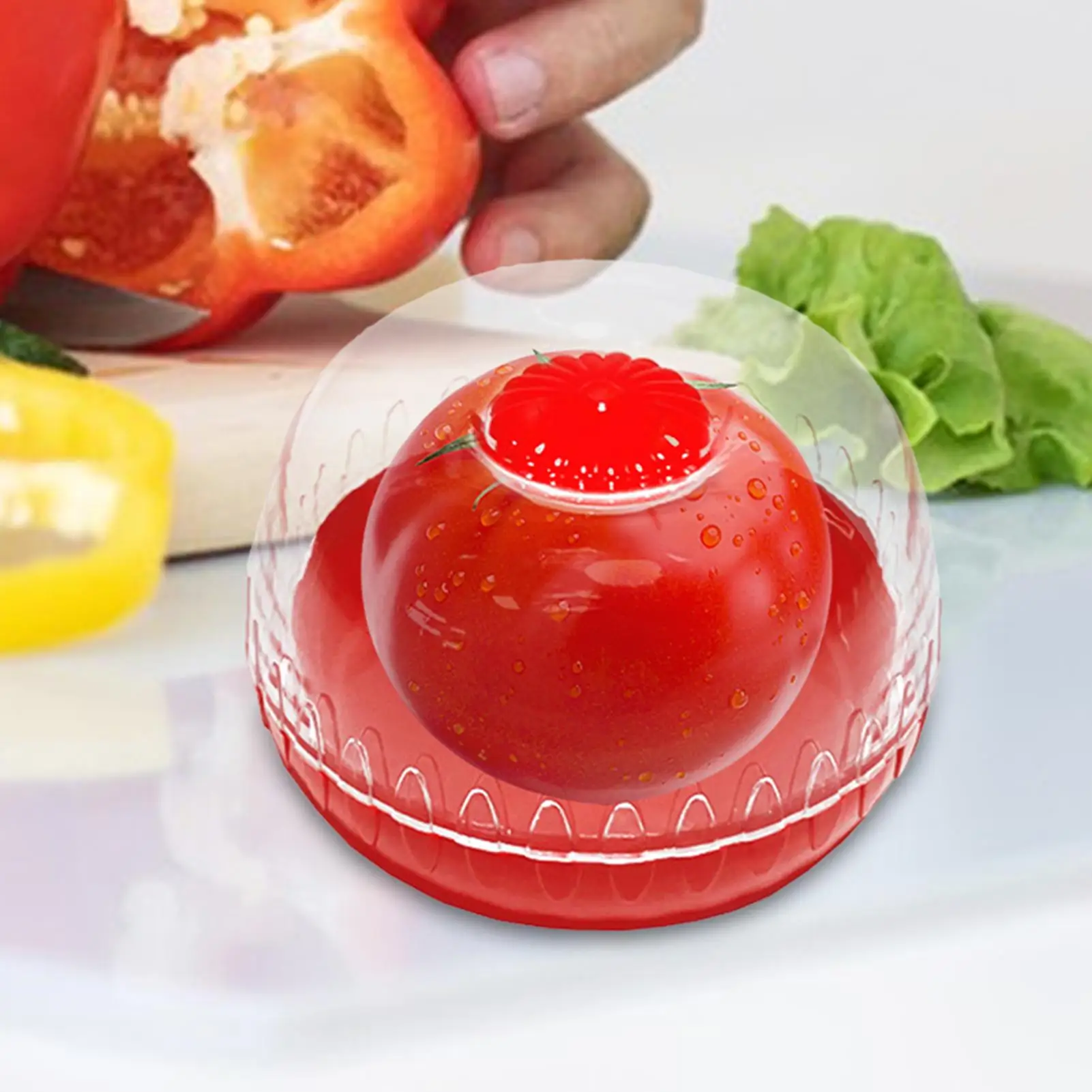 Tigela Hermética para Frutas Doméstica, Recipientes Portáteis para Frutas, Recipiente para Tomate, Tigela de Frutas de Grau Alimentício para Limão e Abacate