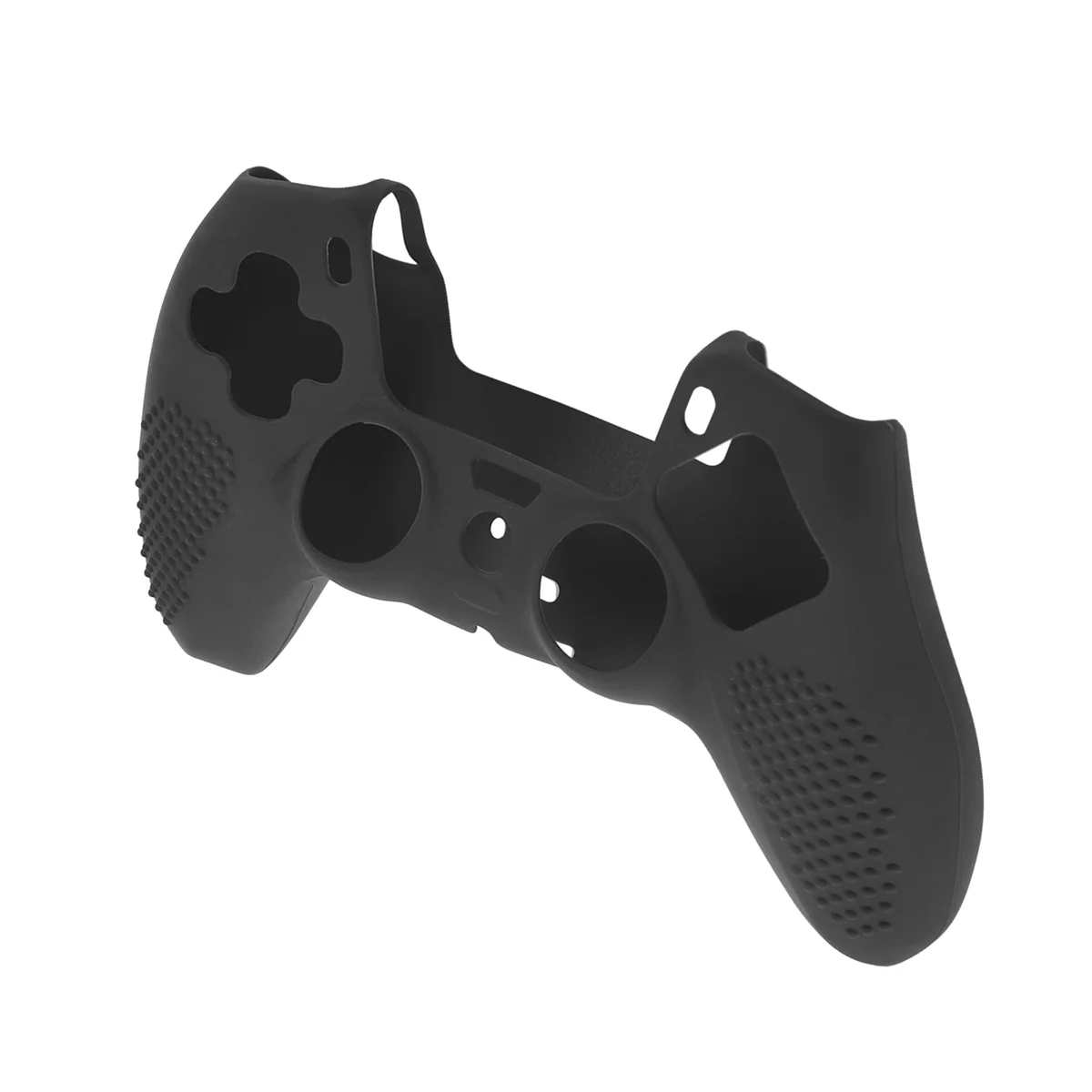 Para controlador de juego PS5, cubierta protectora de silicona para PS5, cubierta de mango antideslizante (negro)