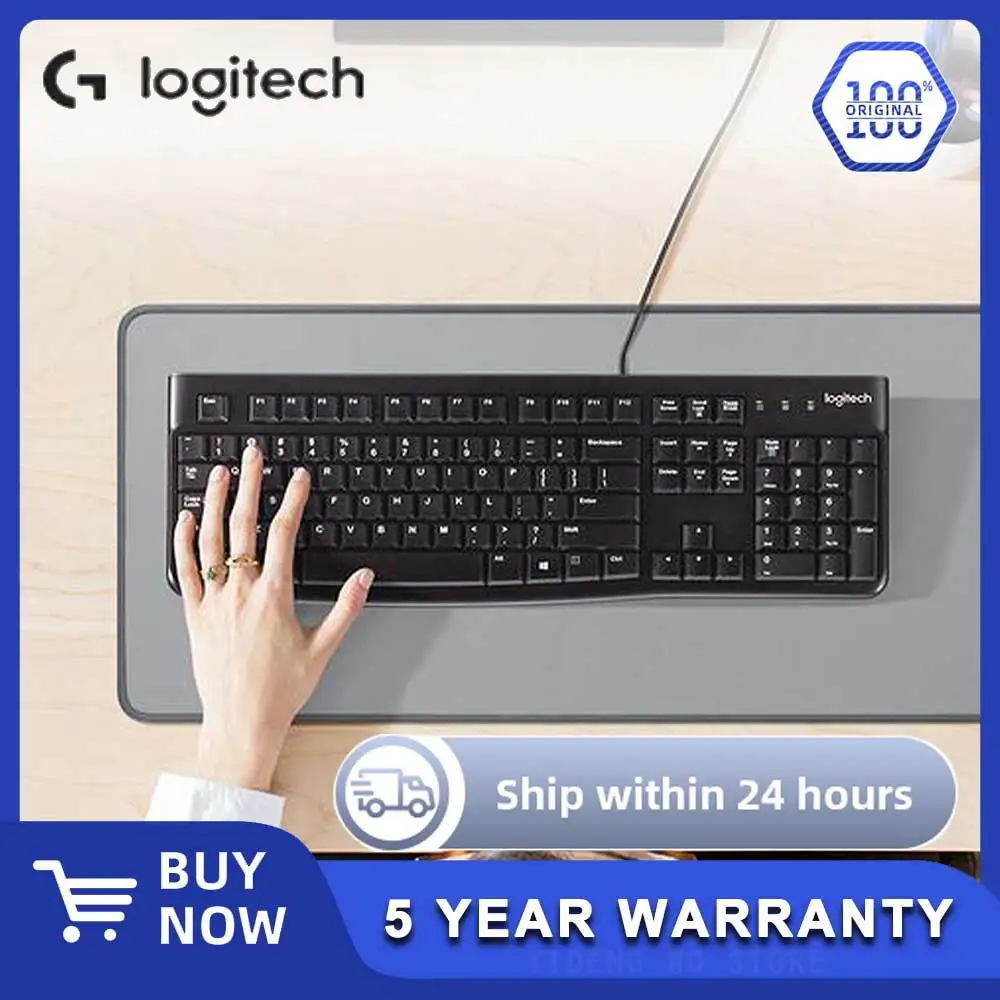 

Logitech K120 Wired Keyboard and Mouse Set for Laptop Office Use