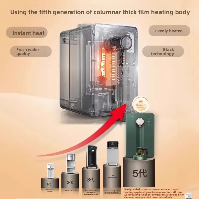 Water Purifier, Desktop Drinking Machine, Household Filter Direct Drinking Heating Integrated Instant Water Dispenser