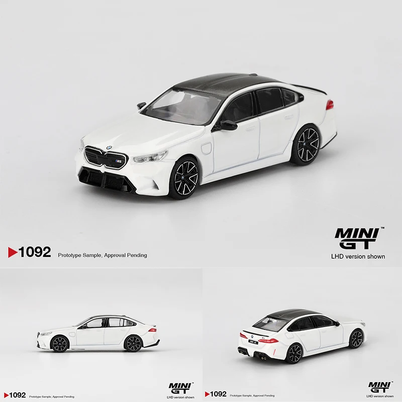 PreSale MINIGT 1092 1:64 BMW M5 جبال الألب الأبيض دييكاست نموذج سيارة مجموعة اللعب