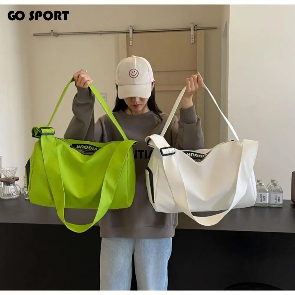 Bolso de hombro de viaje separado en seco y húmedo, bandolera de gran capacidad, bolso deportivo para Fitness, compartimento para zapatos, fácil de llevar
