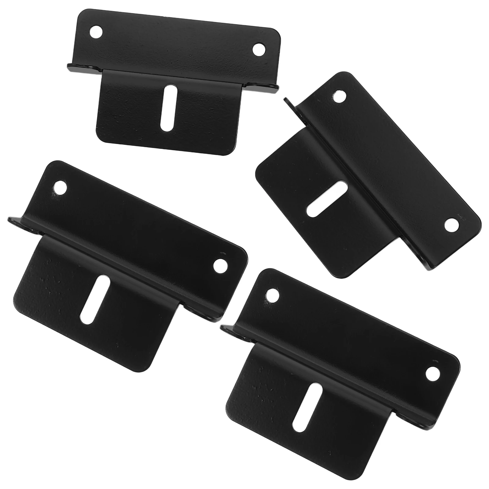 

4pcs 4 Pieces Solar Panel Bracket Module Mount Support Black Aluminum Z Shape Brackets RV Roof Stable Structure Effortless