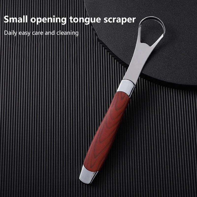 ^Stainless Steel Tongue Scraper Cleaner Fresh Breath Cleaning Coated Tongue Toothbrush Oral Hygiene Care Tools~