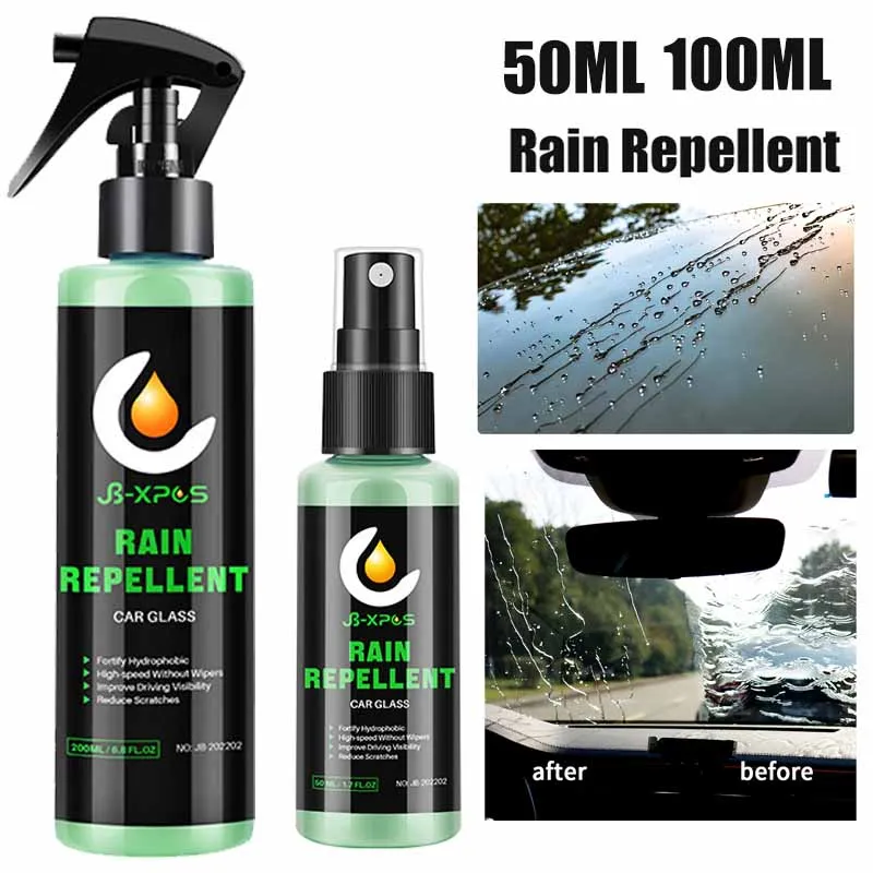50ML/100ML Auto Glas Wasser Abweisend Spray Auto Keramik Beschichtung Windschutzscheibe Nano Hydrophobe Flüssigkeit Schutz Beschichtung abweisend